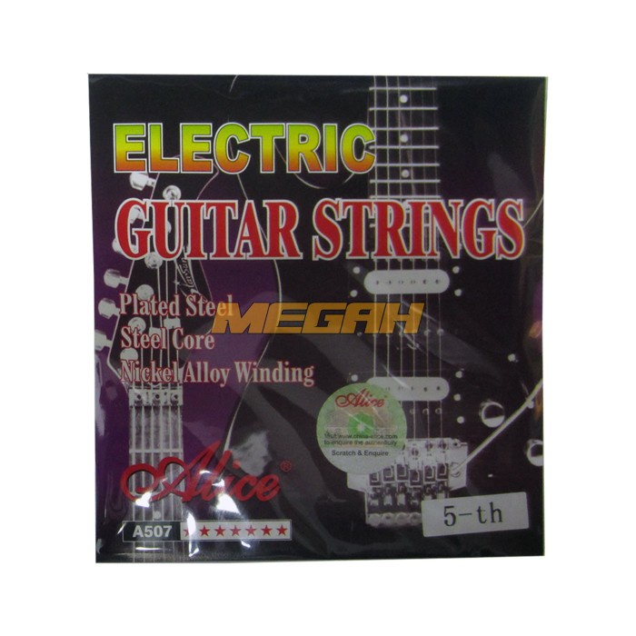 Senar Gitar Listrik Alice / SENAR GITAR ELEKTRIK ALICE ECERAN ORIGINAL NO.5 SG104