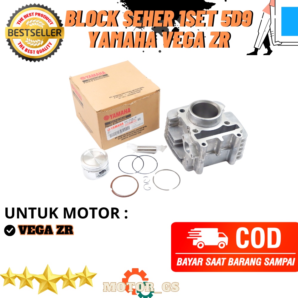 Blok Seher Yamaha Vega ZR Original 5D9 – Blok Mesin 1 Set 5D9-E3130-10