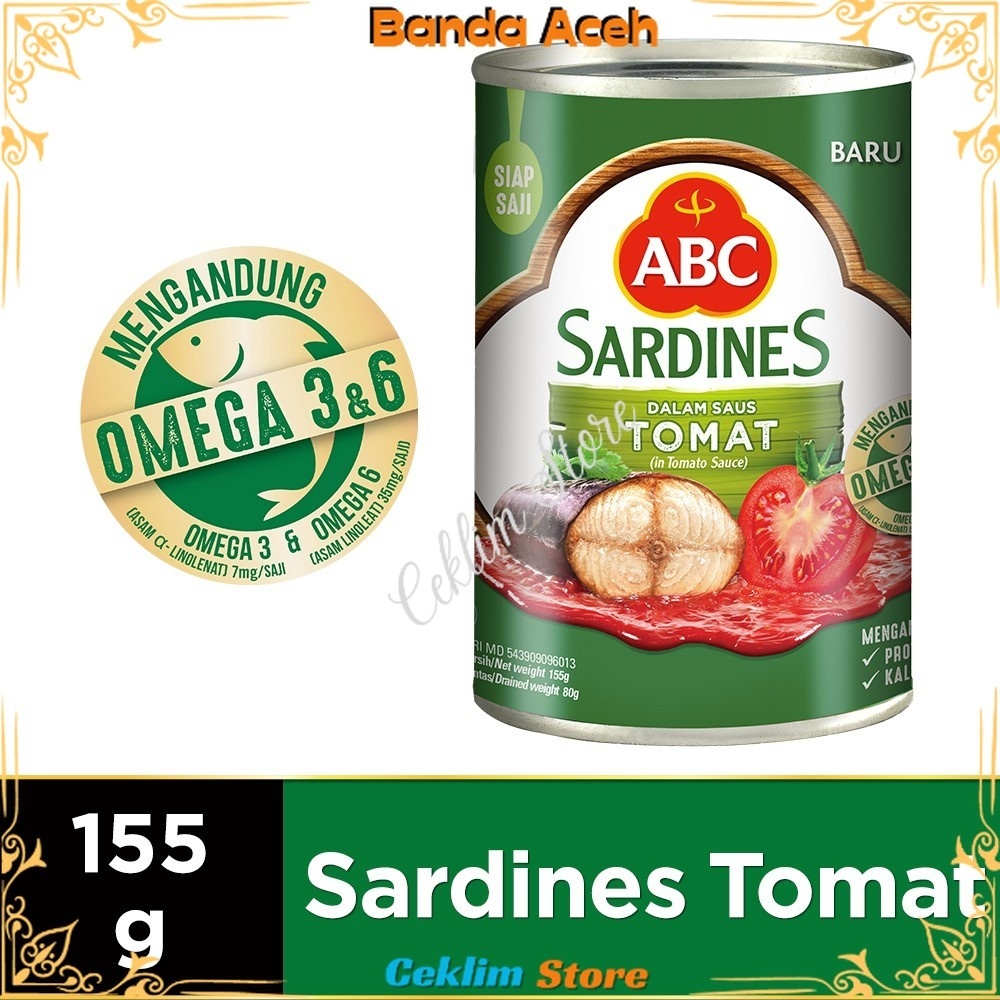 

(Aceh) ABC Sarden Saus Tomat 155 g