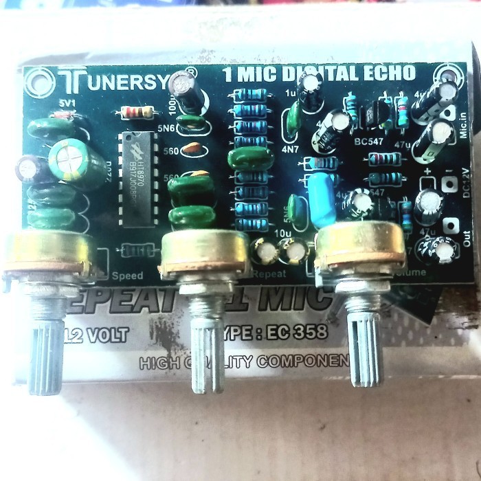 kit super digital echo reverb 1 mic repead driver tunersys 3 potensio