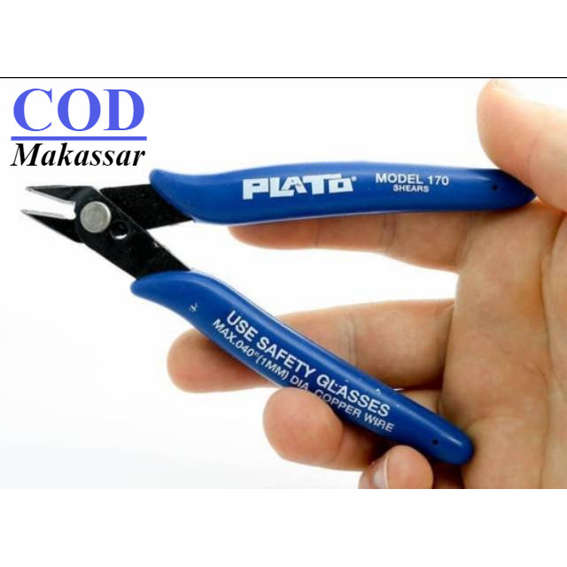 TSURAYAA MKS - 5 inch TANG POTONG MEREK PLATO 170 - Tang Plato Pemotong Kawat Coil Koil Vape Vapor P