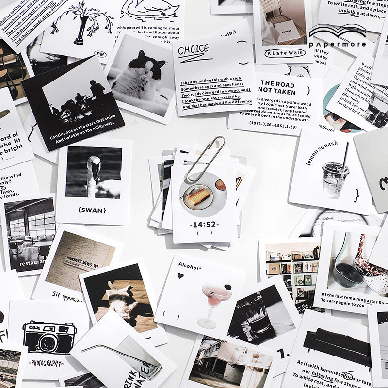 

[Nokai Space] V2. 40-50 PCS Ins Korea Aesthetic Modern Stiker Jurnal