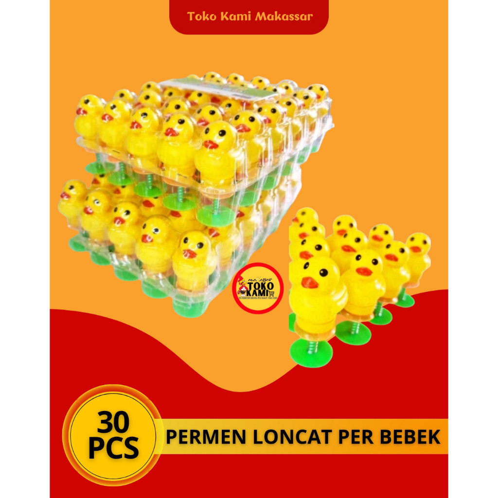 

PERMEN LONCAT PER BEBEK/PER ANGRY BIRD/PER BONEKA LONCAT ATAU SEJENISNYA ISI 30 PCS