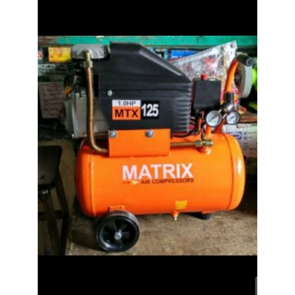 MESIN KOMPRESOR ANGIN LISTRIK MTX125 MATRIX ( PAKAI OLI)