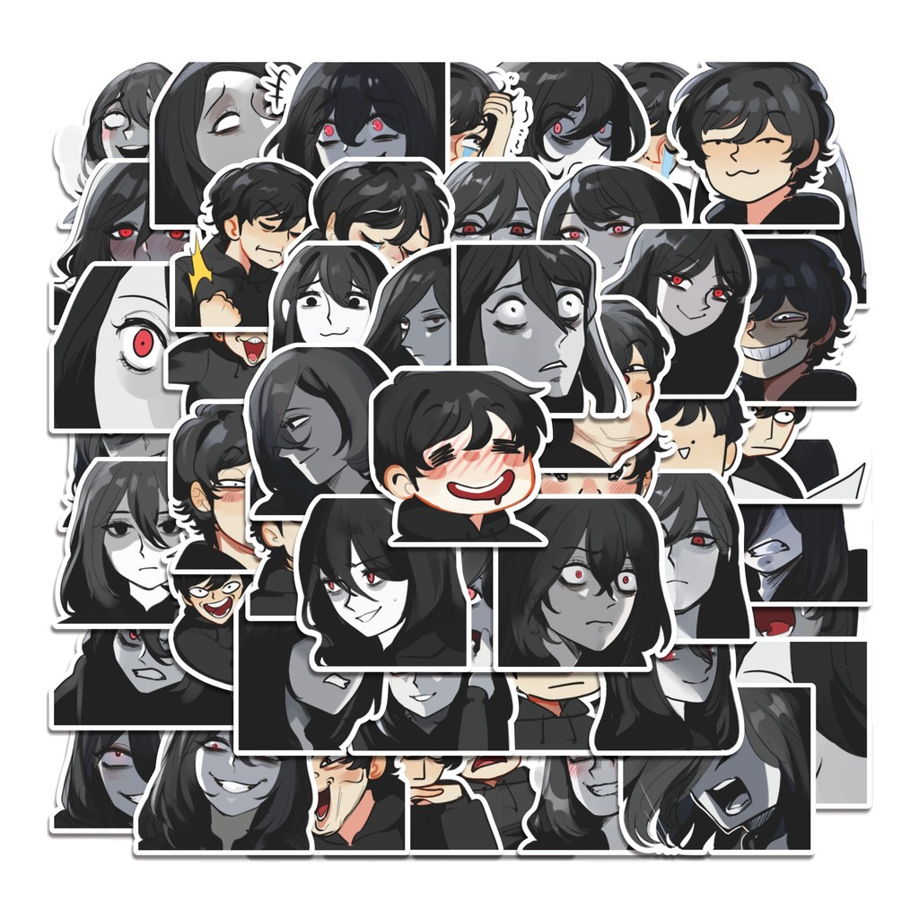 

COD 50 Pcs Stiker Weird Faces Boy Girl Lucu Anti Air Untuk Dekorasi Notebook Sepeda Skateboard Handphone