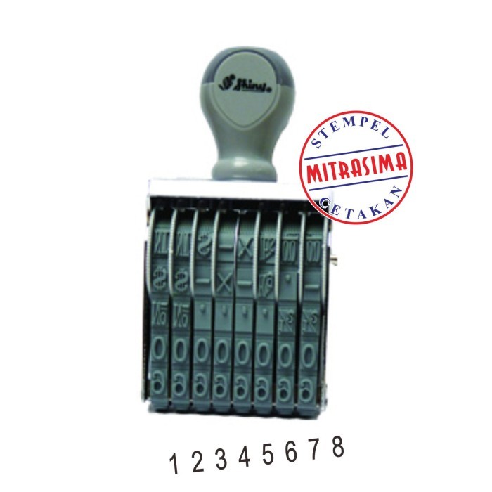 

Stempel Nomor konvensional Shiny N-08