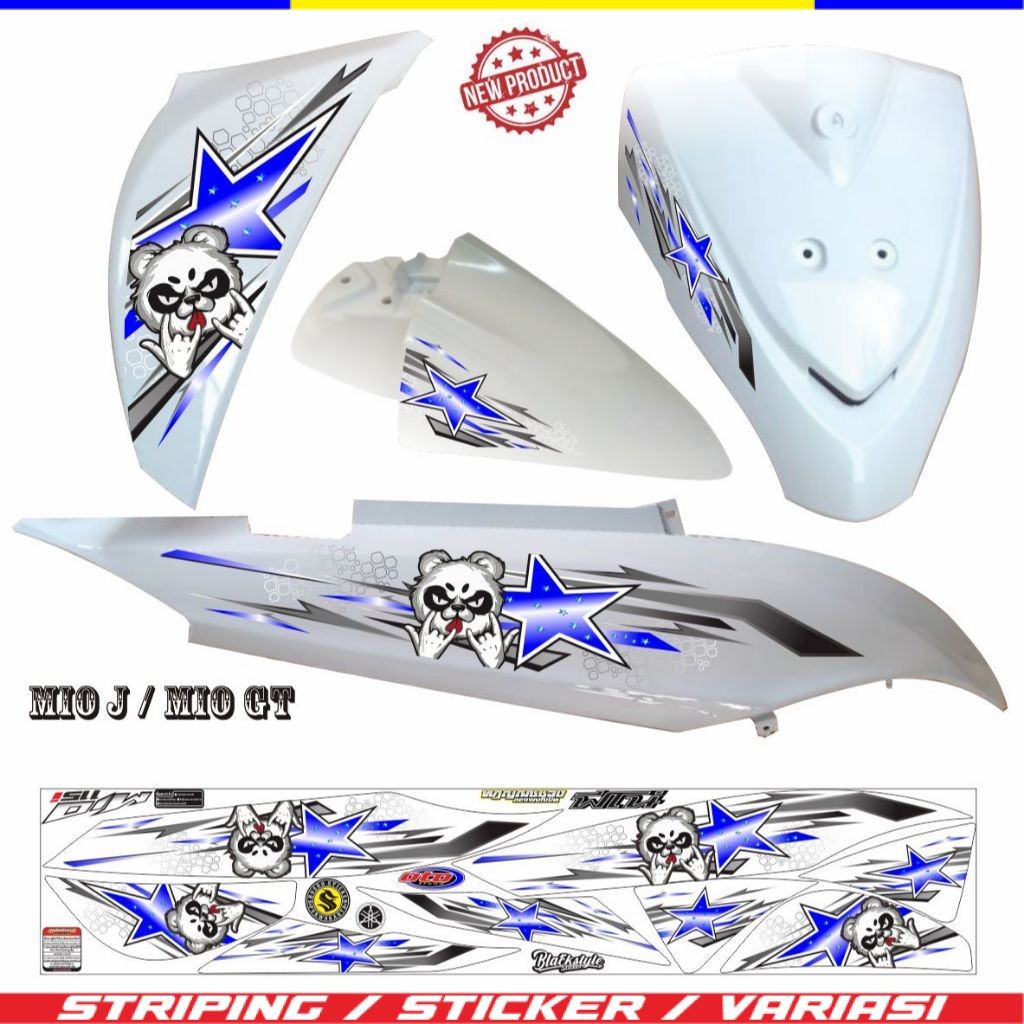 VARIASI STRIPING MIO J MIO GT MOTIF KEREN STRIPING VARIASI