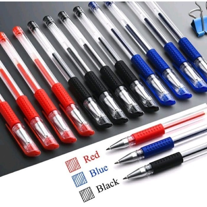 

Pulpen Gel 0.5mm Pena Standard Pulpen Mimi Tinta Cair 0.55mm Pen Hitam Merah Biru Bolpoin Alat Tulis Sekolah Kantor - KRJ05
