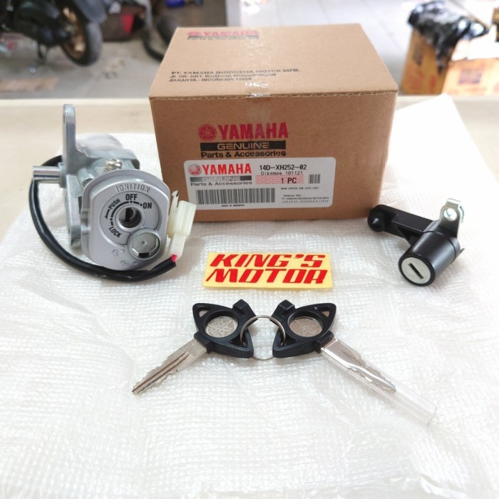 ORIGINAL kunci kontak MIO SOUL, FINO original YGP (SET/KOMPLIT)