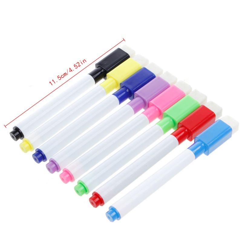 

5Pcs/Set Whiteboard Pen Erasable Dry Markers Black Fine Size Nip
