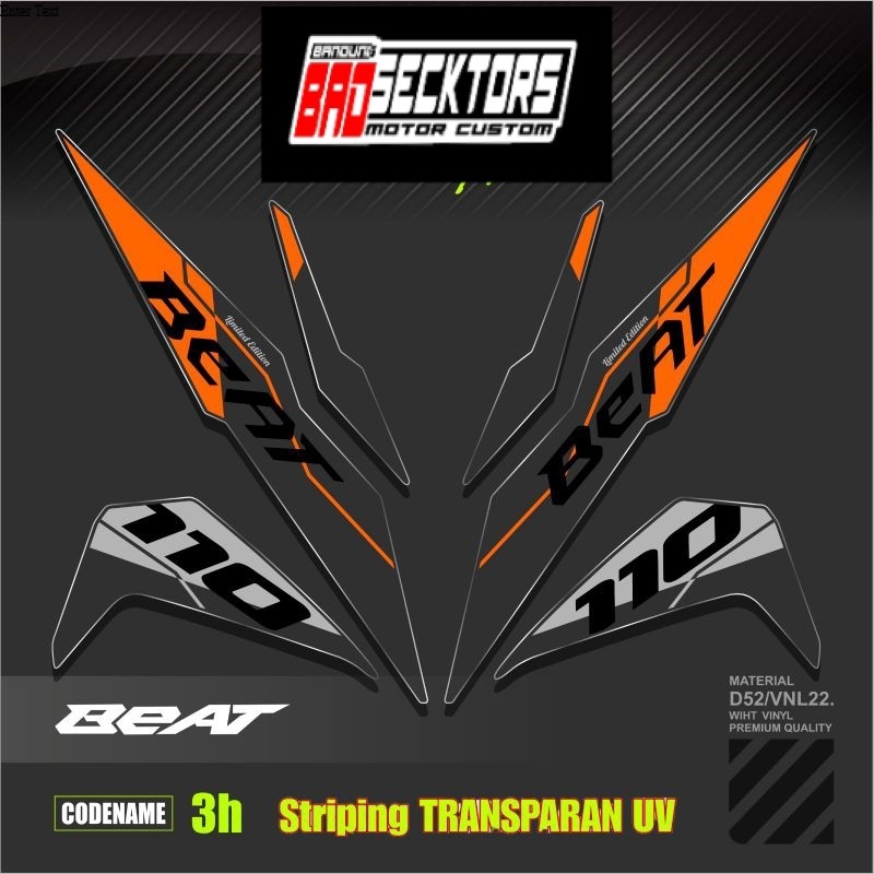 Decal Sticker Striping Variasi Transparan Uv Beat Esp Malaysia Striping Transparan Uv Beat Esp Cbs I