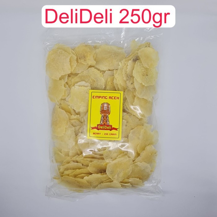 

READY STOCK!!! Emping Melinjo Mentah grade A Super Tipis asli Aceh 250gr - Deli250