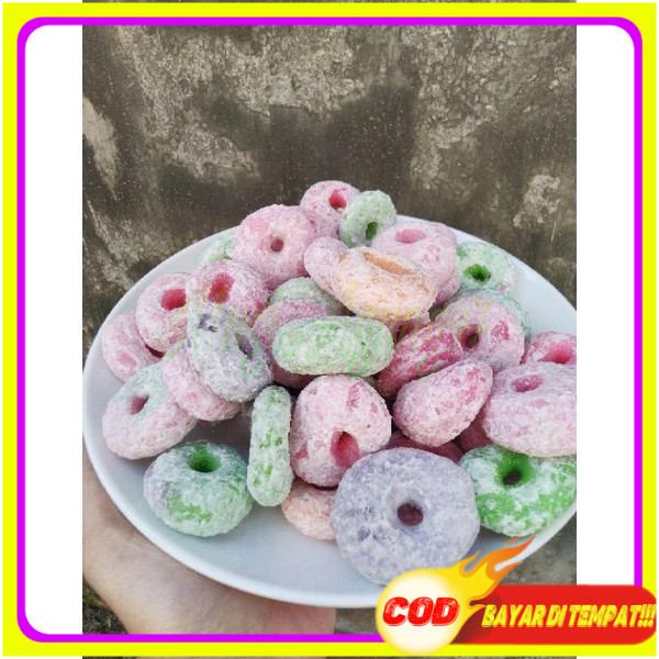 

Getas manis warna donat / lonjong 1KG
