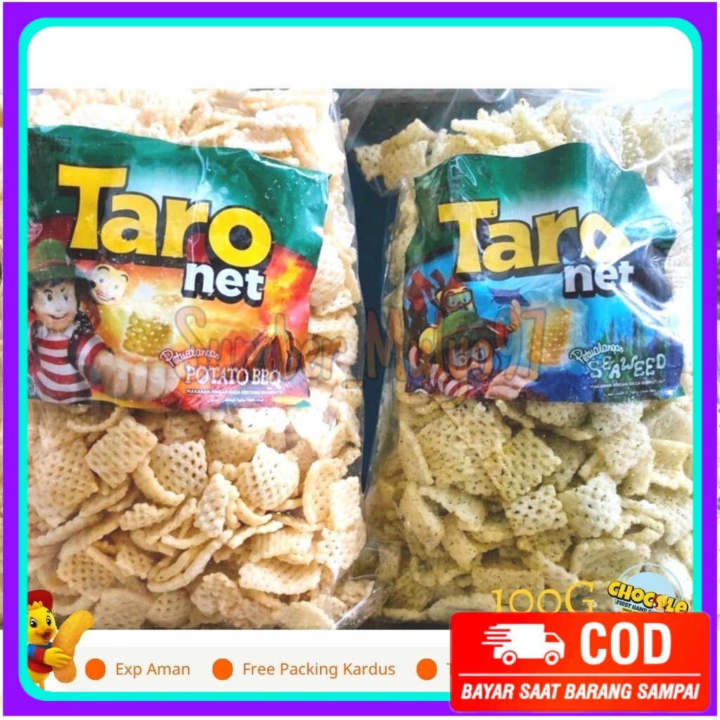 

PROMO 11.11 TARO NET 1 KG || PUSAT GROSIR SNACK DAN COKLAT KILOAN ORIGINAL || CEMILAN INDOFOOD II LEBARAN 2024