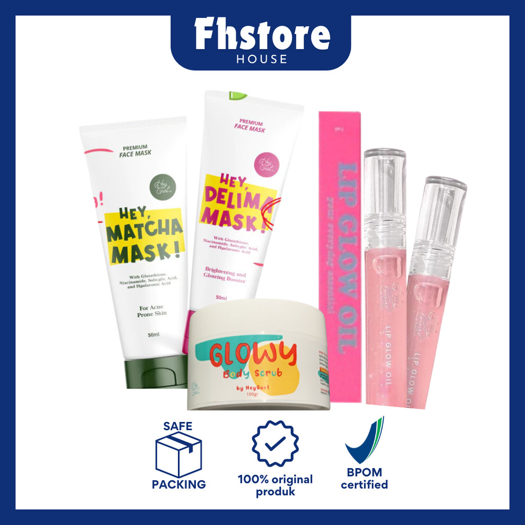 [ FHSTORE ] Heygurl Lipoil Lipglow by heygurl.id BPOM lip glow oil