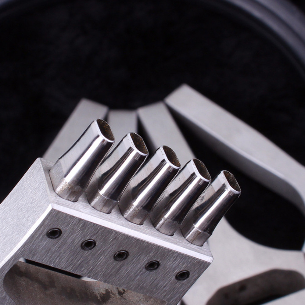 

1 Pc Punch Tooth Oval Replace Removable Leather Punch Tool Watch Band strap Hole Puncher Stitching Eyelet Cutter head Stainless