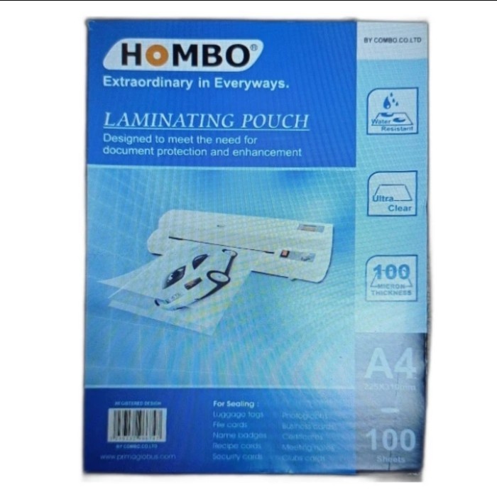 

PRODUK TERLARIS Laminating Pouch A4 HOMBO