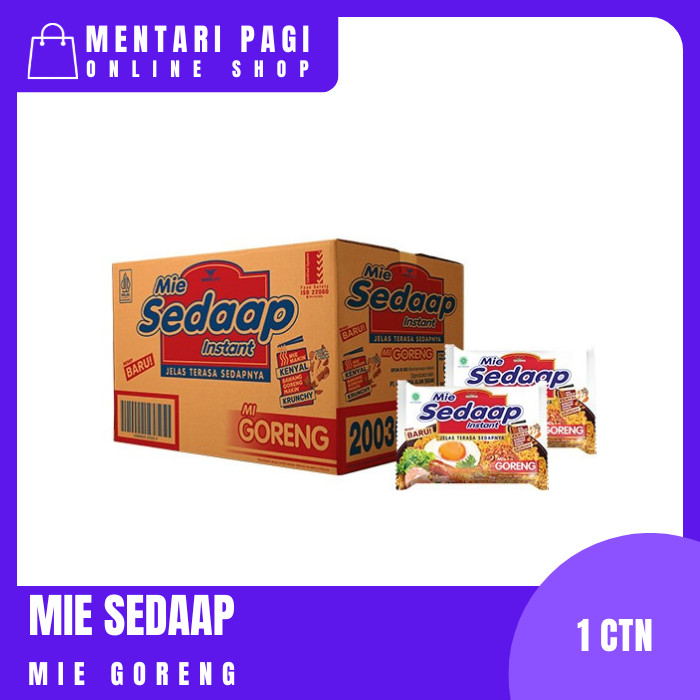 

Sedaap Mie Instan Goreng 90 gr - 1 Dus (Isi 40 pcs)