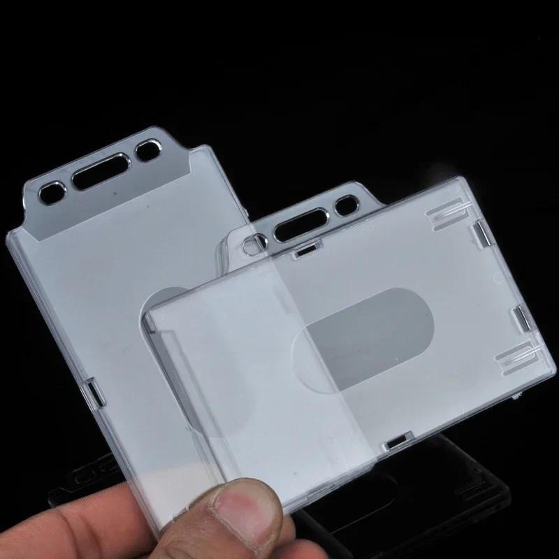 

1pcs Plastic ID Card Badge Holder Student Staff Work ID Holder for Business Exhibition Office Supplies Nurse Accessories