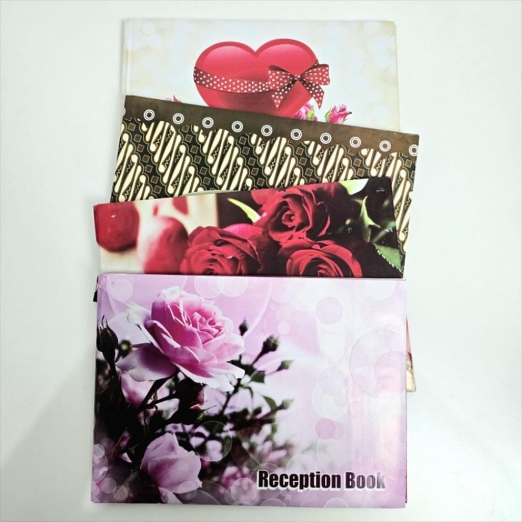 

VIVASHA Set Isi 2 Pcs Buku Tamu Batik Bunga Undangan Pernikahan Khitanan / Guestbook