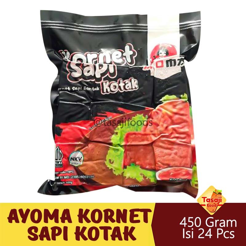 

Ayoma Kornet Sapi Kotak 450 Gram Isi 24 Pcs