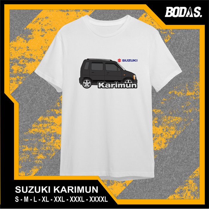 KAOS DISTRO PUTIH OTOMOTIF MOBIL SUZUKI KARIMUN