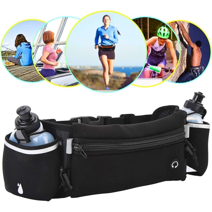 Tas Pinggang Jogging Belt Sport Lari Running Free 2 Botol