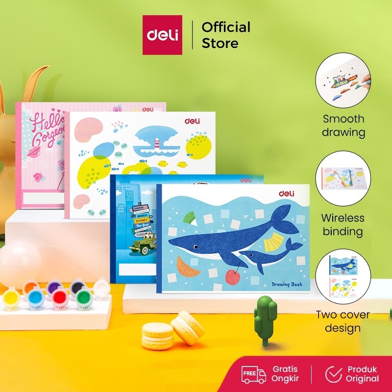 

Deli Buku Gambar dengan kertas halus berkualitas tinggi 20 Lembar 7717