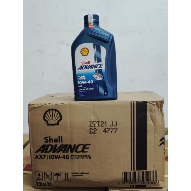 Oli Shell AX7 1 LITER.. SHELL AX7 1 DUS 12 BOTOL di jamin pilihan