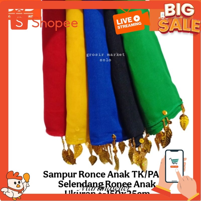 COD Selendang Tari Anak TK | Sampur Tari Anak TK/PAUD | Selendang Ronce Anak TK/PAUD