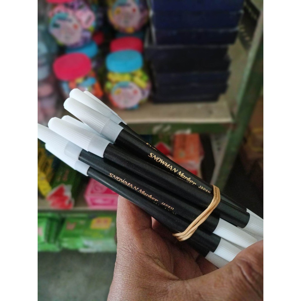

12pcs spidol kecil SNOWMAN marker