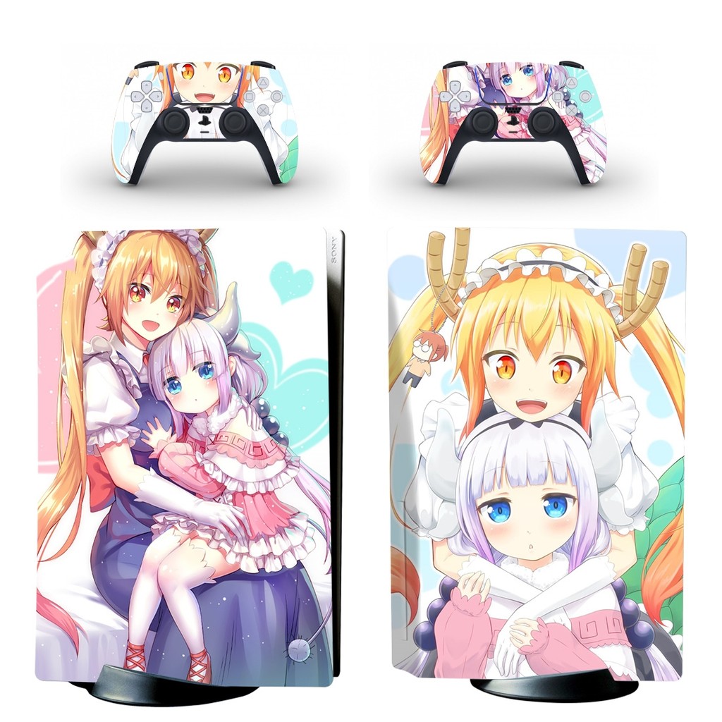 Miss Kobayashi’s Dragon Maid PS5 Disc Skin Sticker Decal Cover for Console & Controllers PS5 Disk Sk