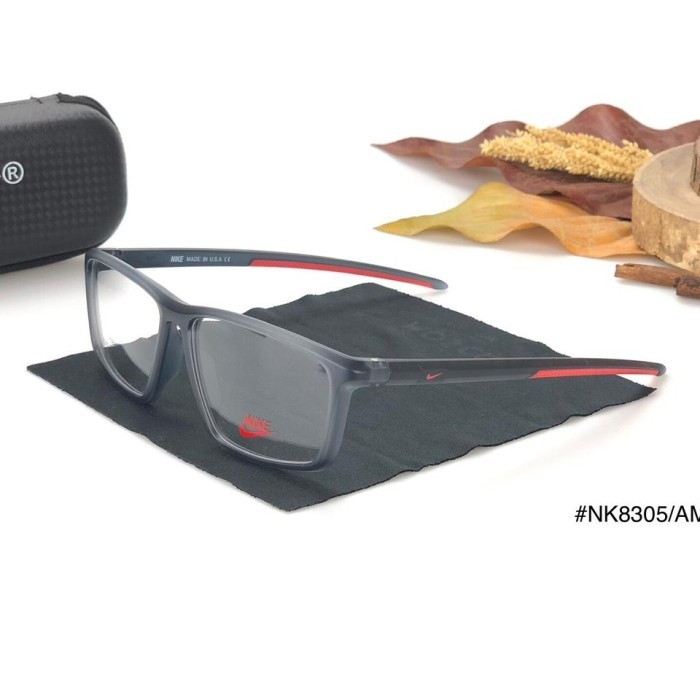 Paket Kacamata Pria Spoty Nike 8305 || Paket Dengan Lensa Minus / Plus Anti Radiasi / Photochromic /