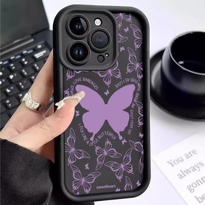 Case Hp For Oppo Reno5 4G 5G Reno3 Reno4 F Reno4 Lite Reno5 F K Z Reno6 Silicone Artistic Purple But