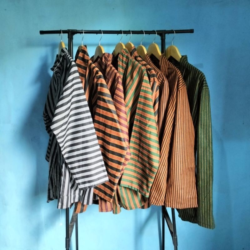Baju Baju Surjan Lurik Pria Desa | Lurik | Surjan | Baju Pria | Kemeja Pria | Baju Batik