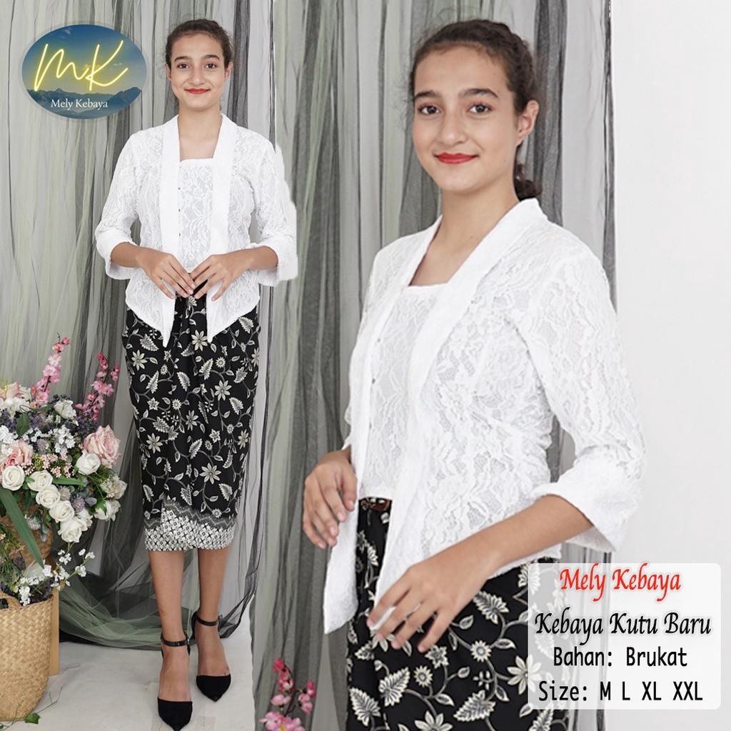Baju Kebaya dan Sorjan KEBAYA KUTU BARU HIJAB ATASAN KEBYA BRUKAT KUTU BARU ATASAN KEBAYA MODERN ATA
