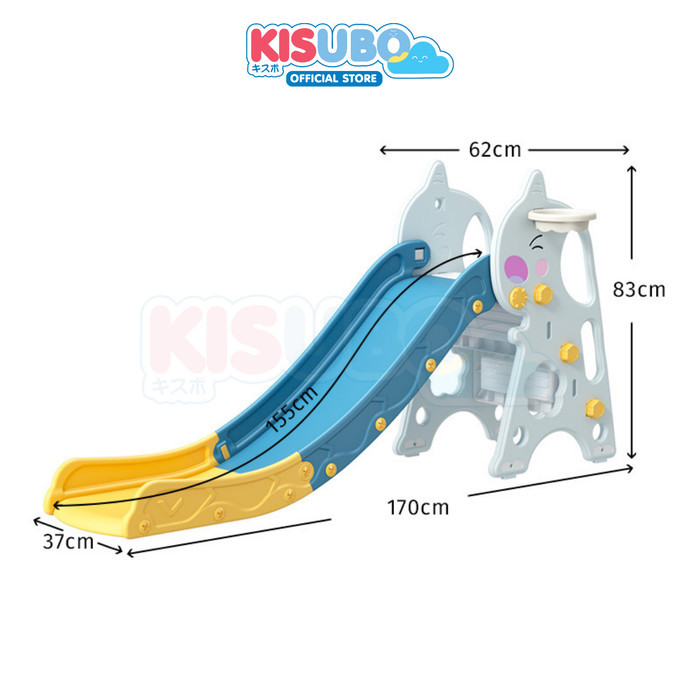 KISUBO Perosotan Anak Perosotan Karakter Hen KISUBO - BAMBI-GREY