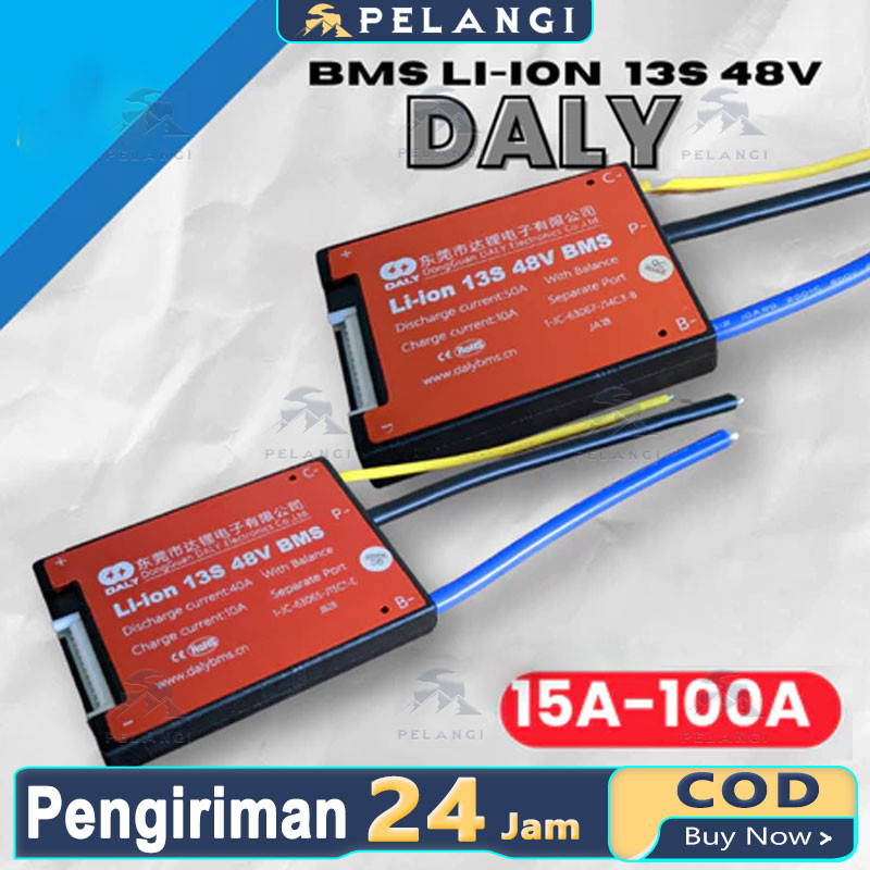 MS Baterai Lithium Iron Phospate Lifepo4 4S 12V DALY 200Ah/ BMS LiFePO4 4S 8S 16S 20S 50A 60A 80A 10