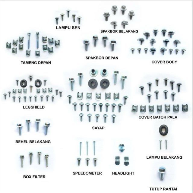 Baut Jupiter MX 135 Old FullSet FullBody / Baud Yamaha Jupiter MX 135 Old Fullset / COD Baut Baud Ya