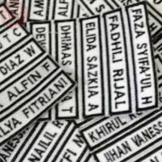 

Bordir name tag bordir/name tag sekolah/bet sekolah/papan nama sekolah Terbaru bordir