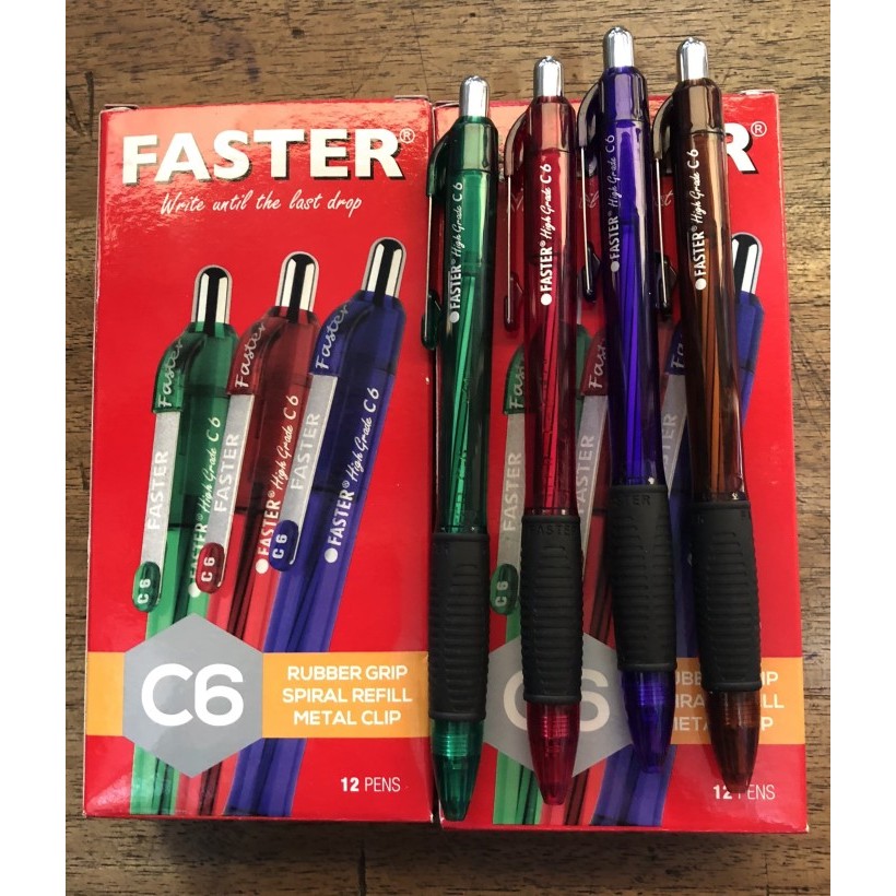 

Pulpen Faster C6 - Biru