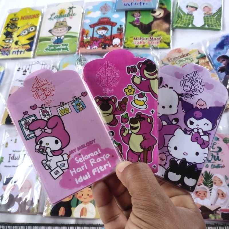 

mahkota_toys 100lembar mix Amplop Lebaran sedang 7cmx9cm