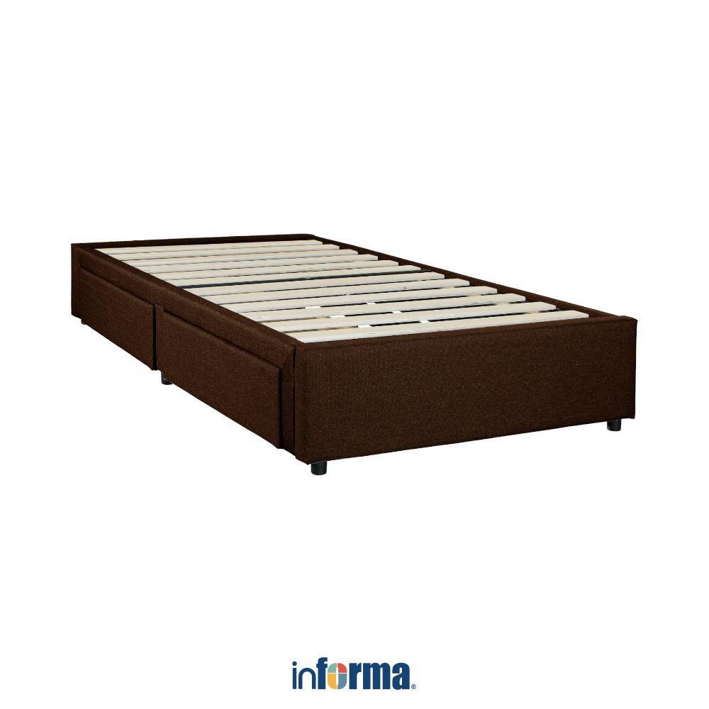 Informa Sleep Linford I I I Dipan Dengan Laci - Cokelat Ranjang Kasur Divan Tempat Tidur Furniture K