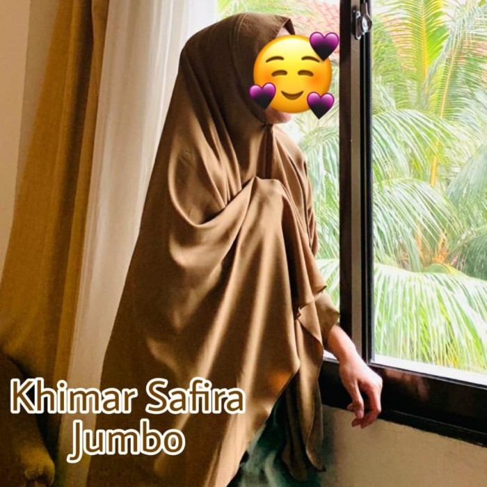 [[Khimar Premium]]PROMO khimar jumbo syari safira by nuha