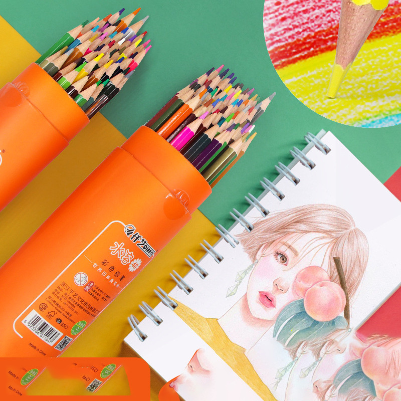 

12/18/24/36/48 Colored Pencil Set Soft Watercolor Drawing Pencil Set Crayons Colour for School Sketching Coloring Art Supplies