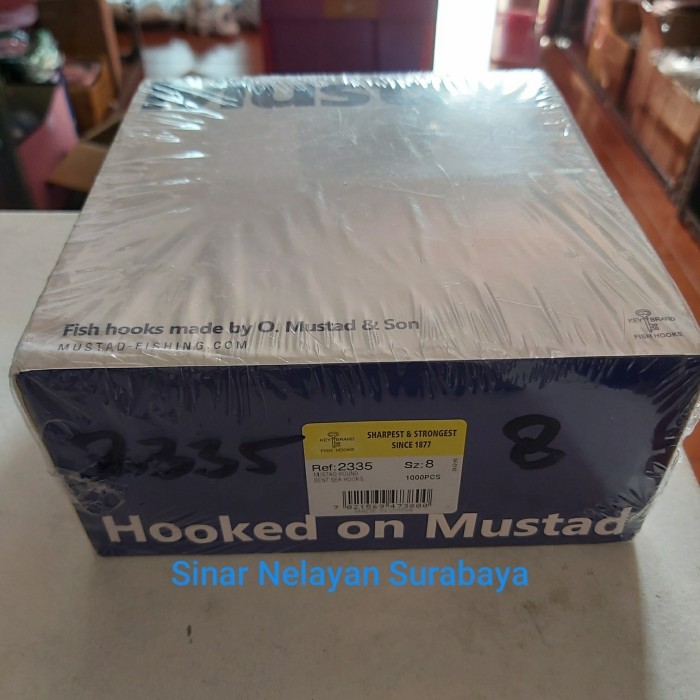 Kail pancing Mustad 2335 no 8 (isi 10 kotak kecil)