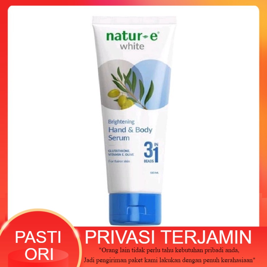 Natur E Body Serum 180 ml - natur e white handbody serum 3in1 180 ml / NATUR-E WHITE BRIGHTENING HAN