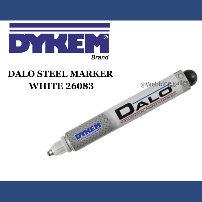 

[DL-0172] Dalo Steel marker White / Spidol Dalo putih