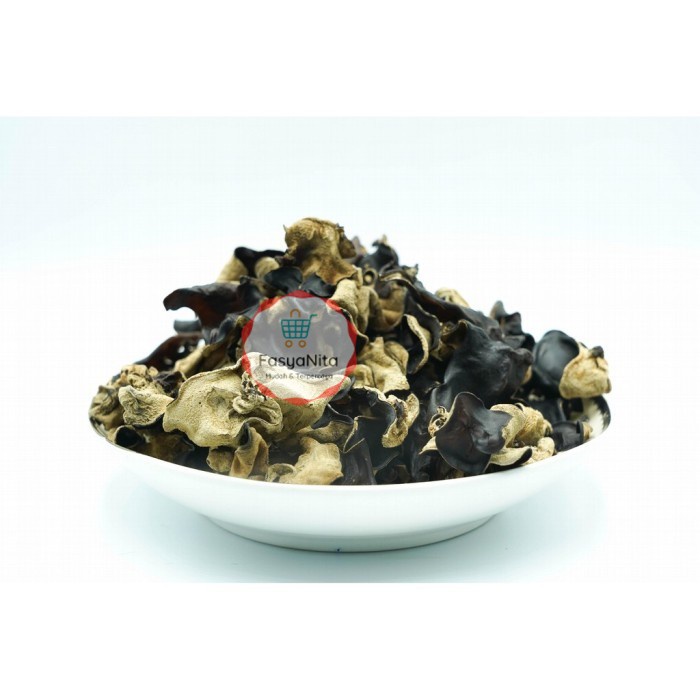 

SU BRAND Jamur Kuping Hitam Kering / White Back Black Fungus [100 gr] - FasyAnita Mart Denpasar