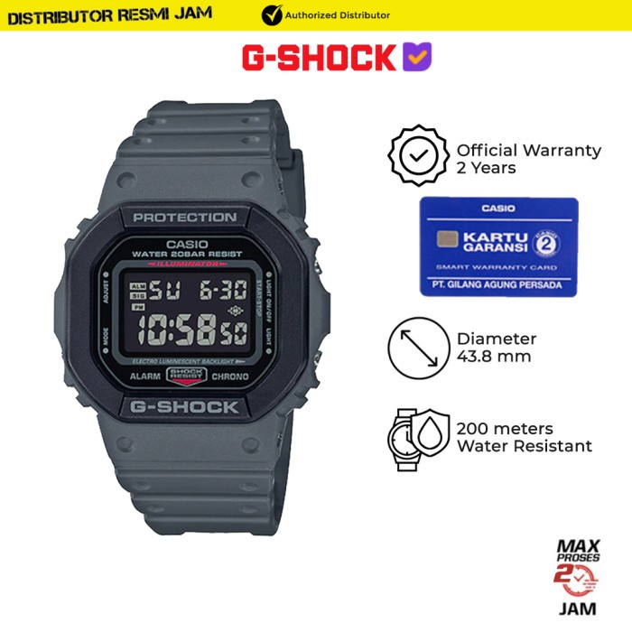 GShock DW-5610SU-8DR DW-5610 DW5610SU DW5610 Garansi Resmi 2 Tahun
